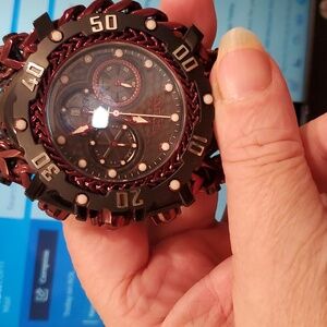 Men's Red and black Invicta watch